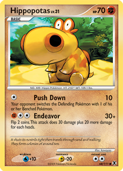 Hippopotas, Rising Rivals #64, Pokémon TCG card