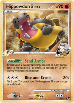 Hippowdon E4, Rising Rivals #42, Pokémon TCG card