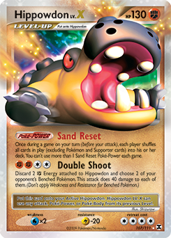 Hippowdon LV.X, Rising Rivals #107, Pokémon TCG card