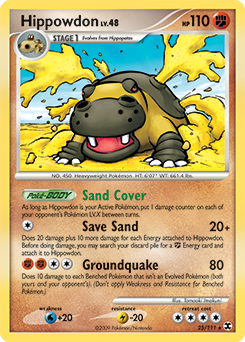 Hippowdon, Rising Rivals #25, Pokémon TCG card