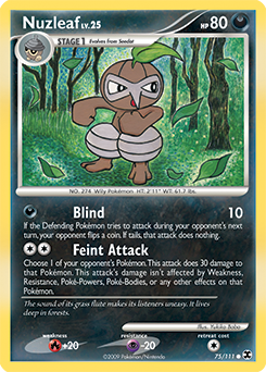 Nuzleaf, Rising Rivals #75, Pokémon TCG card