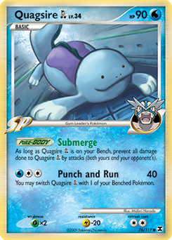 Quagsire GL, Rising Rivals #76, Pokémon TCG card