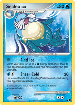 Sealeo, Rising Rivals #77, Pokémon TCG card