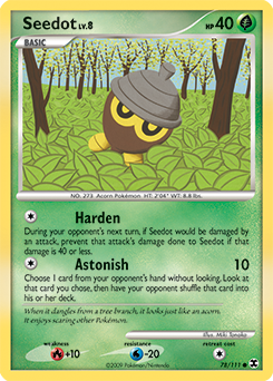 Seedot, Rising Rivals #78, Pokémon TCG card