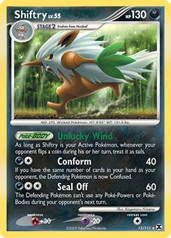 Shiftry, Rising Rivals #13, Pokémon TCG card