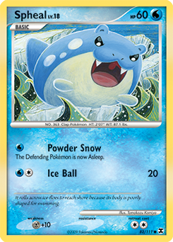 Spheal, Rising Rivals #82, Pokémon TCG card