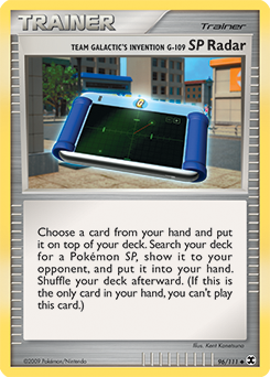 Team Galactic's Invention G-109 SP Radar, Rising Rivals #96, Pokémon TCG card