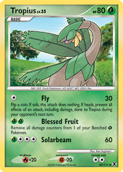 Tropius, Rising Rivals #52, Pokémon TCG card