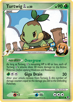 Turtwig GL, Rising Rivals #85, Pokémon TCG card