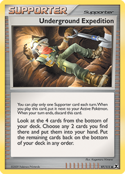 Underground Expedition, Rising Rivals #97, Pokémon TCG card