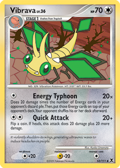 Vibrava, Rising Rivals #53, Pokémon TCG card