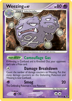 Weezing, Rising Rivals #87, Pokémon TCG card