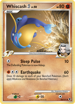 Whiscash E4, Rising Rivals #54, Pokémon TCG card