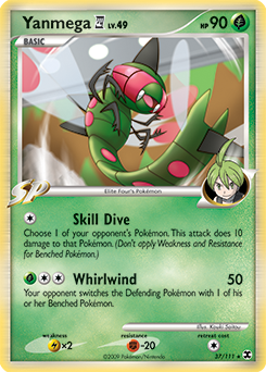 Yanmega E4, Rising Rivals #37, Pokémon TCG card