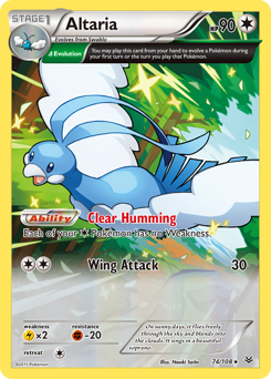 Altaria, Roaring Skies #74, Pokémon TCG card