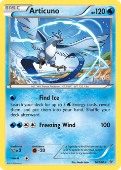 Articuno, Roaring Skies #16, Pokémon TCG card