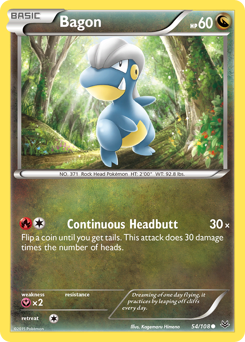 Bagon, Roaring Skies #54, Pokémon TCG card