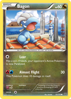 Bagon, Roaring Skies #55, Pokémon TCG card