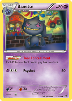 Banette, Roaring Skies #31, Pokémon TCG card