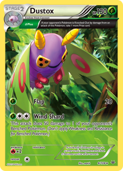 Dustox, Roaring Skies #8, Pokémon TCG card