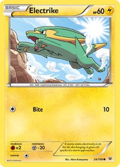 Electrike, Roaring Skies #24, Pokémon TCG card