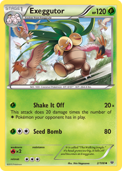 Exeggutor, Roaring Skies #2, Pokémon TCG card