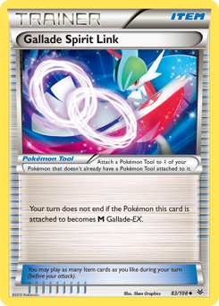 Gallade Spirit Link, Roaring Skies #83, Pokémon TCG card