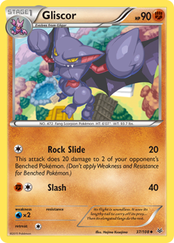 Gliscor, Roaring Skies #37, Pokémon TCG card