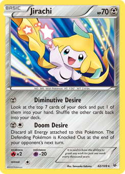 Jirachi, Roaring Skies #42, Pokémon TCG card