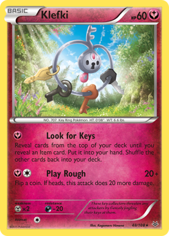 Klefki, Roaring Skies #48, Pokémon TCG card