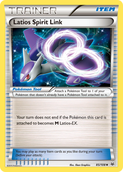 Latios Spirit Link, Roaring Skies #85, Pokémon TCG card