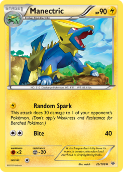 Manectric, Roaring Skies #25, Pokémon TCG card