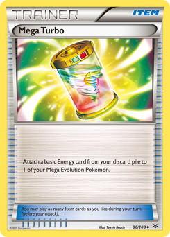 Mega Turbo, Roaring Skies #86, Pokémon TCG card
