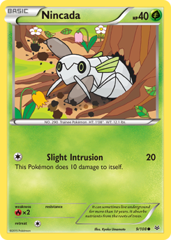 Nincada, Roaring Skies #9, Pokémon TCG card
