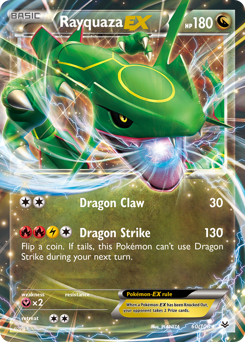 Rayquaza-EX, Roaring Skies #60, Pokémon TCG card