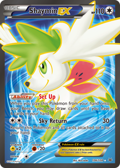 Shaymin-EX, Roaring Skies #106, Pokémon TCG card