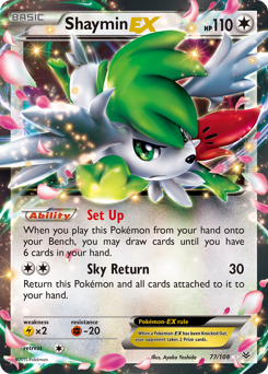 Shaymin-EX, Roaring Skies #77, Pokémon TCG card