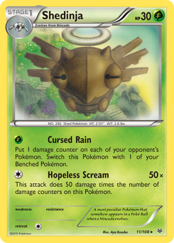 Shedinja, Roaring Skies #11, Pokémon TCG card