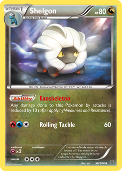 Shelgon, Roaring Skies #56, Pokémon TCG card