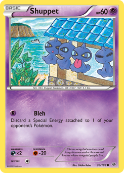 Shuppet, Roaring Skies #30, Pokémon TCG card