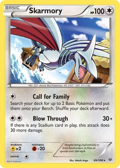 Skarmory, Roaring Skies #69, Pokémon TCG card