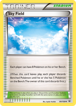 Sky Field, Roaring Skies #89, Pokémon TCG card