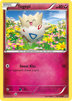 Togepi, Roaring Skies #43, Pokémon TCG card