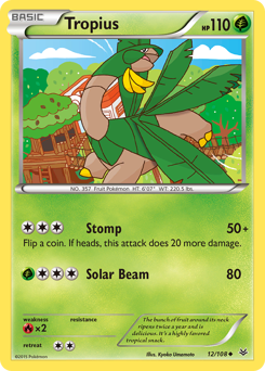 Tropius, Roaring Skies #12, Pokémon TCG card