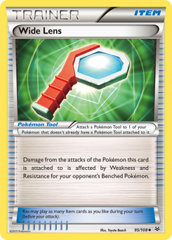 Wide Lens, Roaring Skies #95, Pokémon TCG card