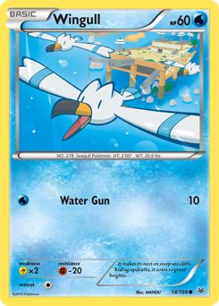 Wingull, Roaring Skies #18, Pokémon TCG card