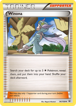 Winona, Roaring Skies #96, Pokémon TCG card
