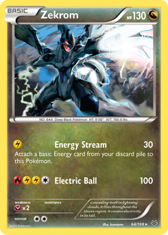 Zekrom, Roaring Skies #64, Pokémon TCG card