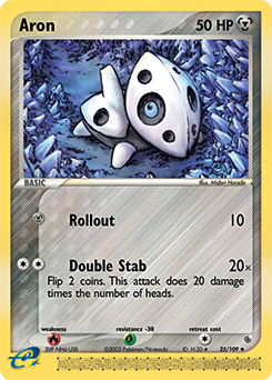 Aron, Ruby & Sapphire #25, Pokémon TCG card