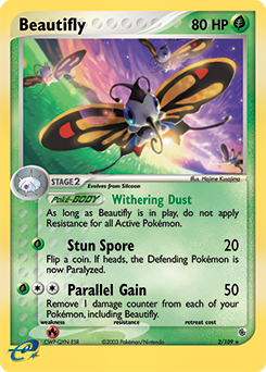 Beautifly, Ruby & Sapphire #2, Pokémon TCG card